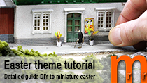 Tutorial how to model some traditional Easter accessories for your model railroad or miniature terrain