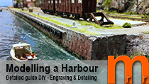 Video tutorial how-to model a harbour from scratch in H0-scale